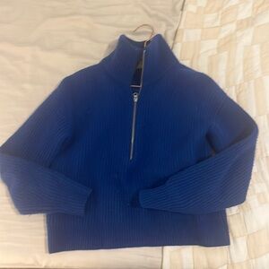 Everlane Blue Zip sweater